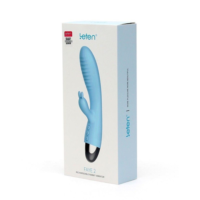 Wibrator-VIBRATORE RABBIT LETEN FAYE 2 TURQUOISE